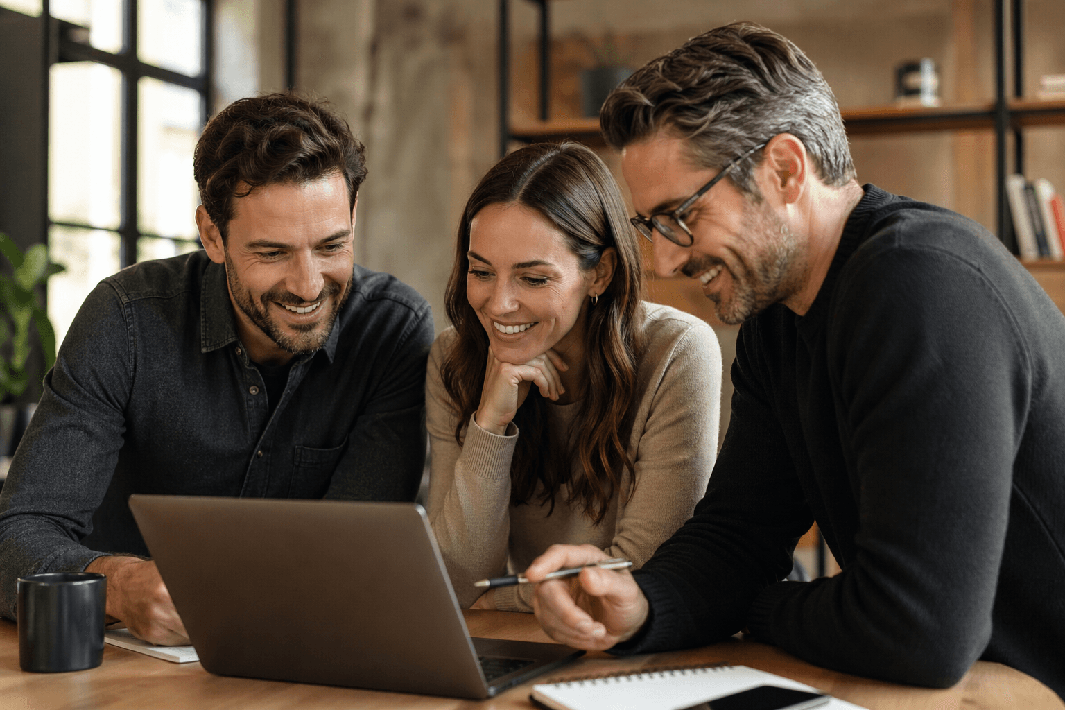 The RevenueOS team in session with a client.